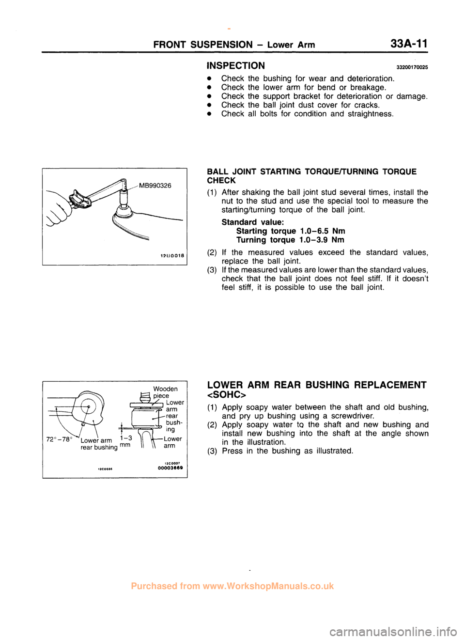 MITSUBISHI CARISMA 1995  Workshop Manual 
 
www.WorkshopManuals.co.uk

 
Purchased from www.WorkshopManuals.co.uk 