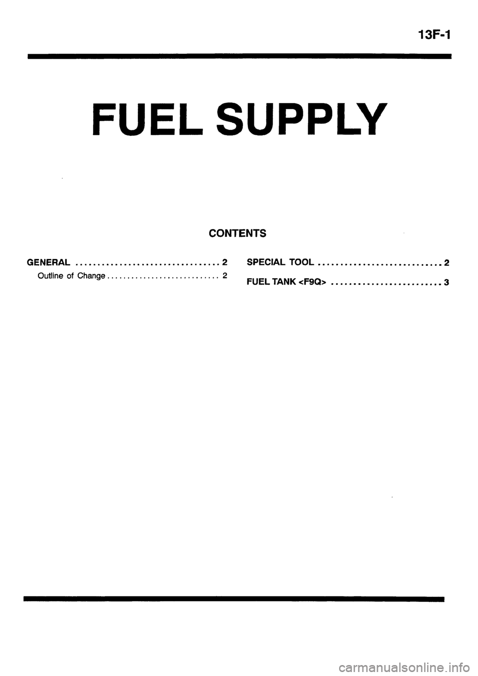 MITSUBISHI CARISMA 2001  Workshop Manual 