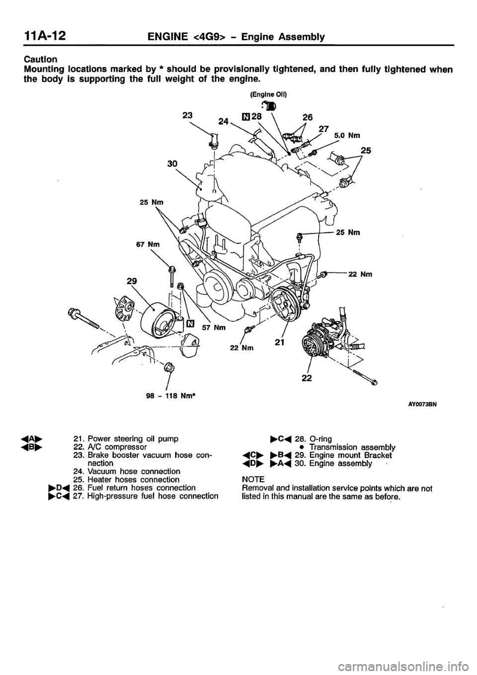 MITSUBISHI CARISMA 2001  Workshop Manual 