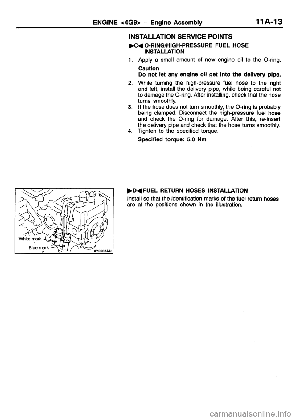 MITSUBISHI CARISMA 2001  Workshop Manual 