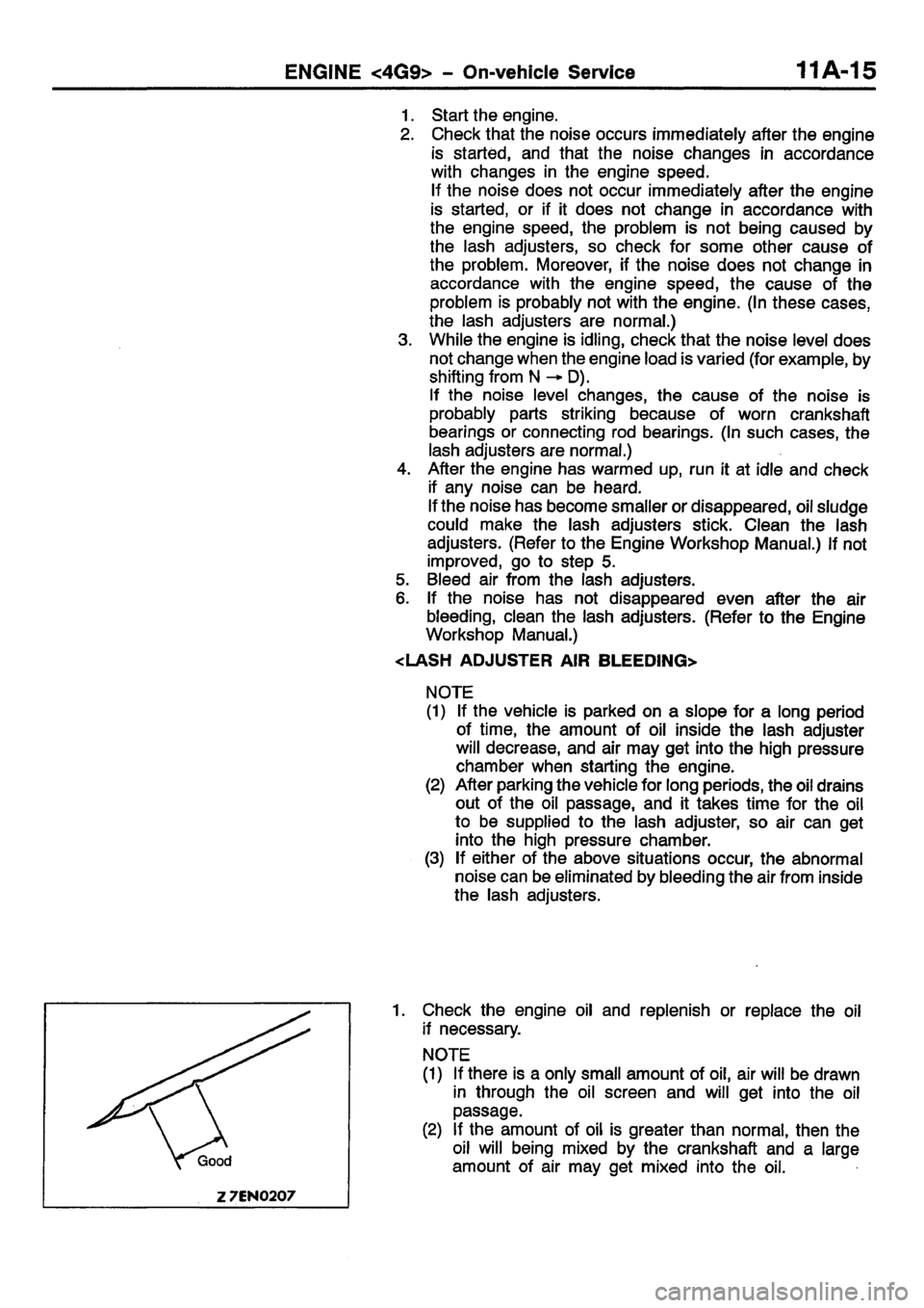 MITSUBISHI CARISMA 2001  Workshop Manual 
