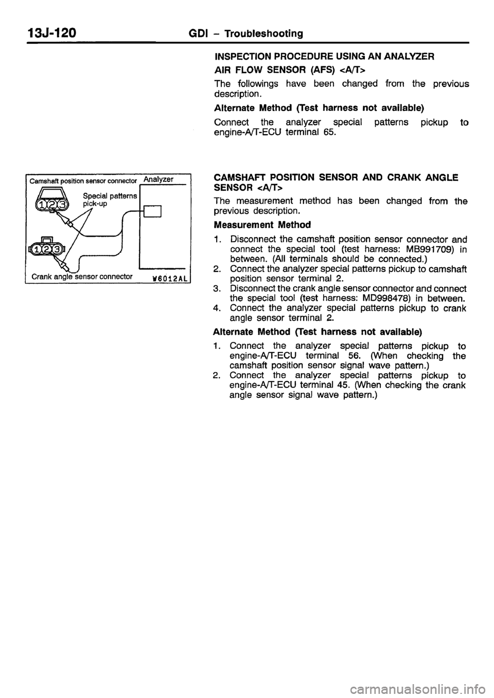 MITSUBISHI CARISMA 2001  Workshop Manual 