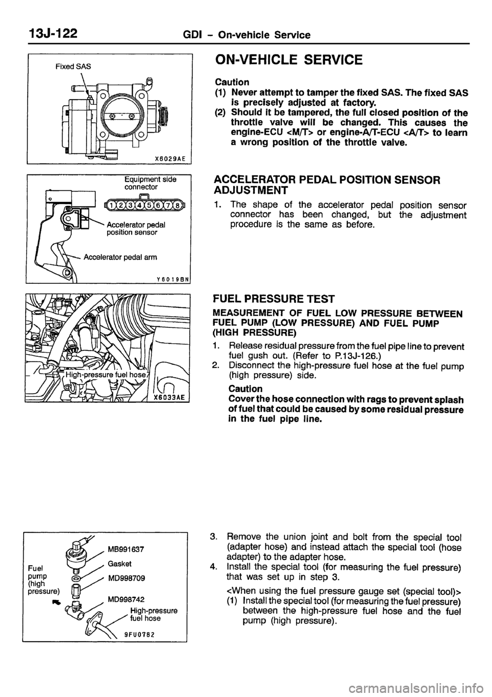 MITSUBISHI CARISMA 2001  Workshop Manual 