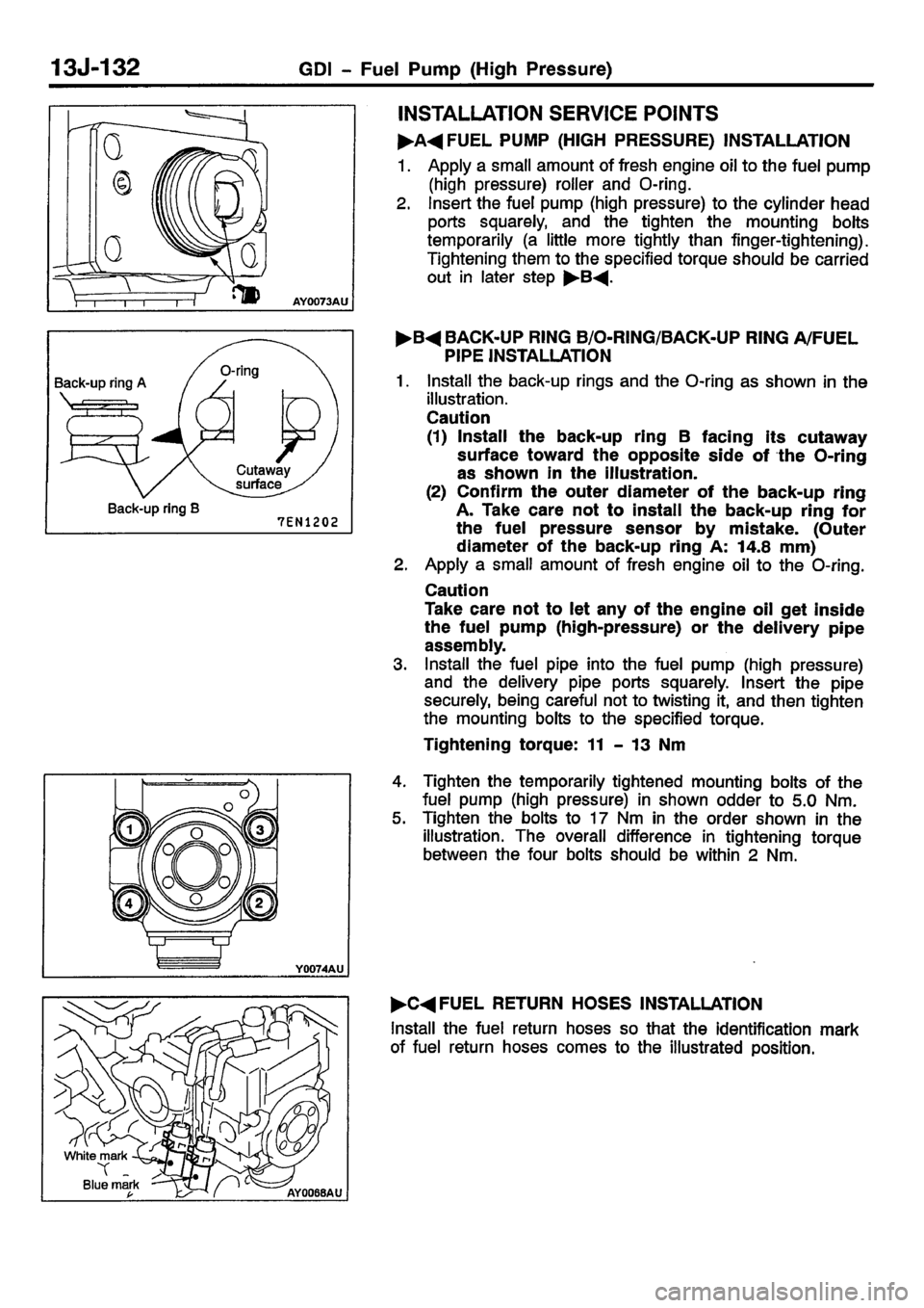 MITSUBISHI CARISMA 2001  Workshop Manual 