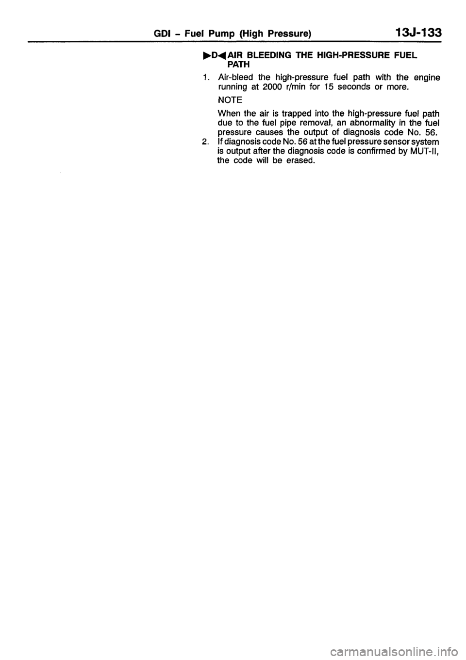 MITSUBISHI CARISMA 2001  Workshop Manual 