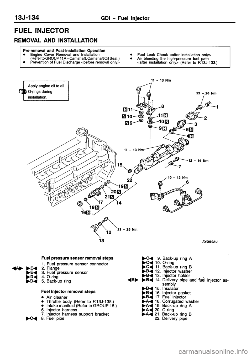 MITSUBISHI CARISMA 2001  Workshop Manual 