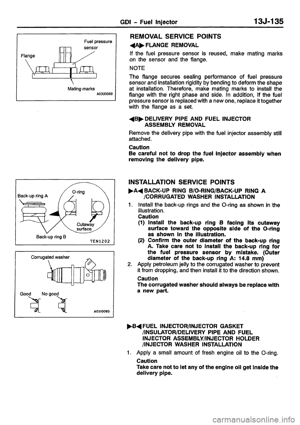 MITSUBISHI CARISMA 2001  Workshop Manual 