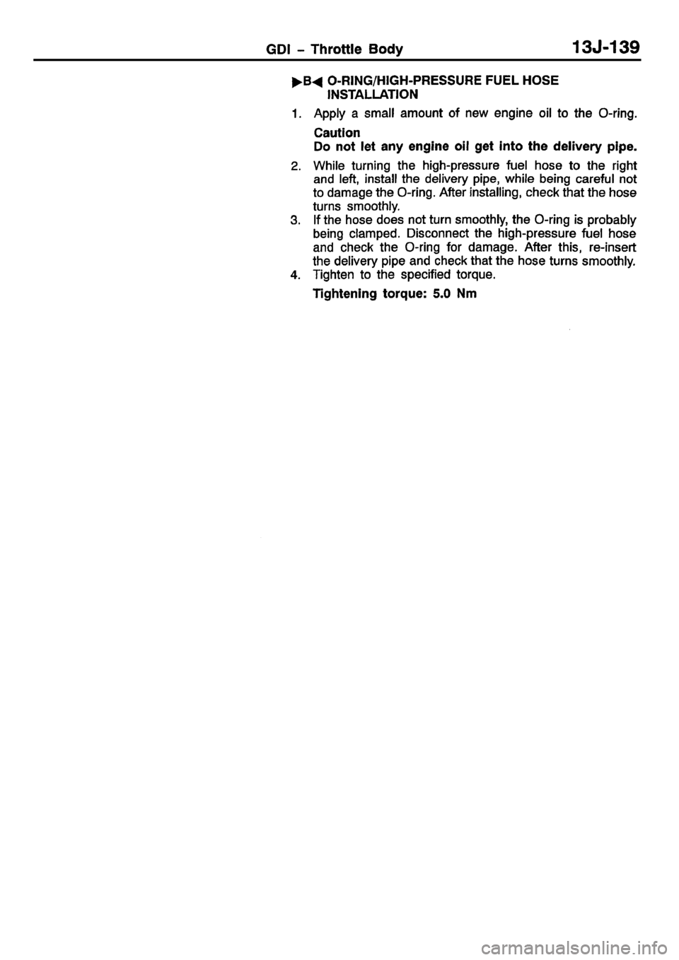 MITSUBISHI CARISMA 2001  Workshop Manual 