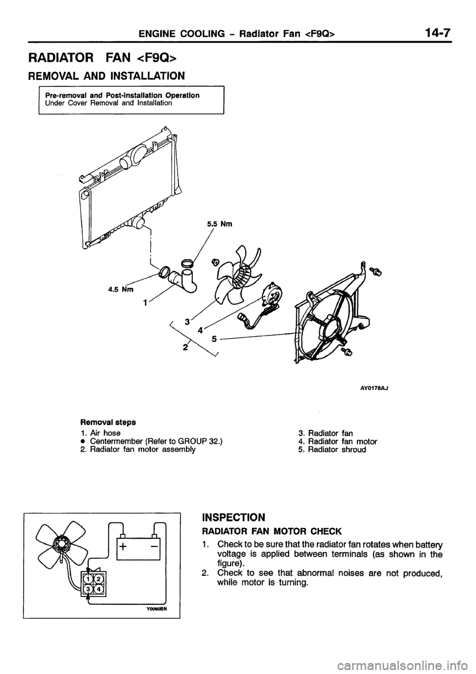 MITSUBISHI CARISMA 2001  Workshop Manual 