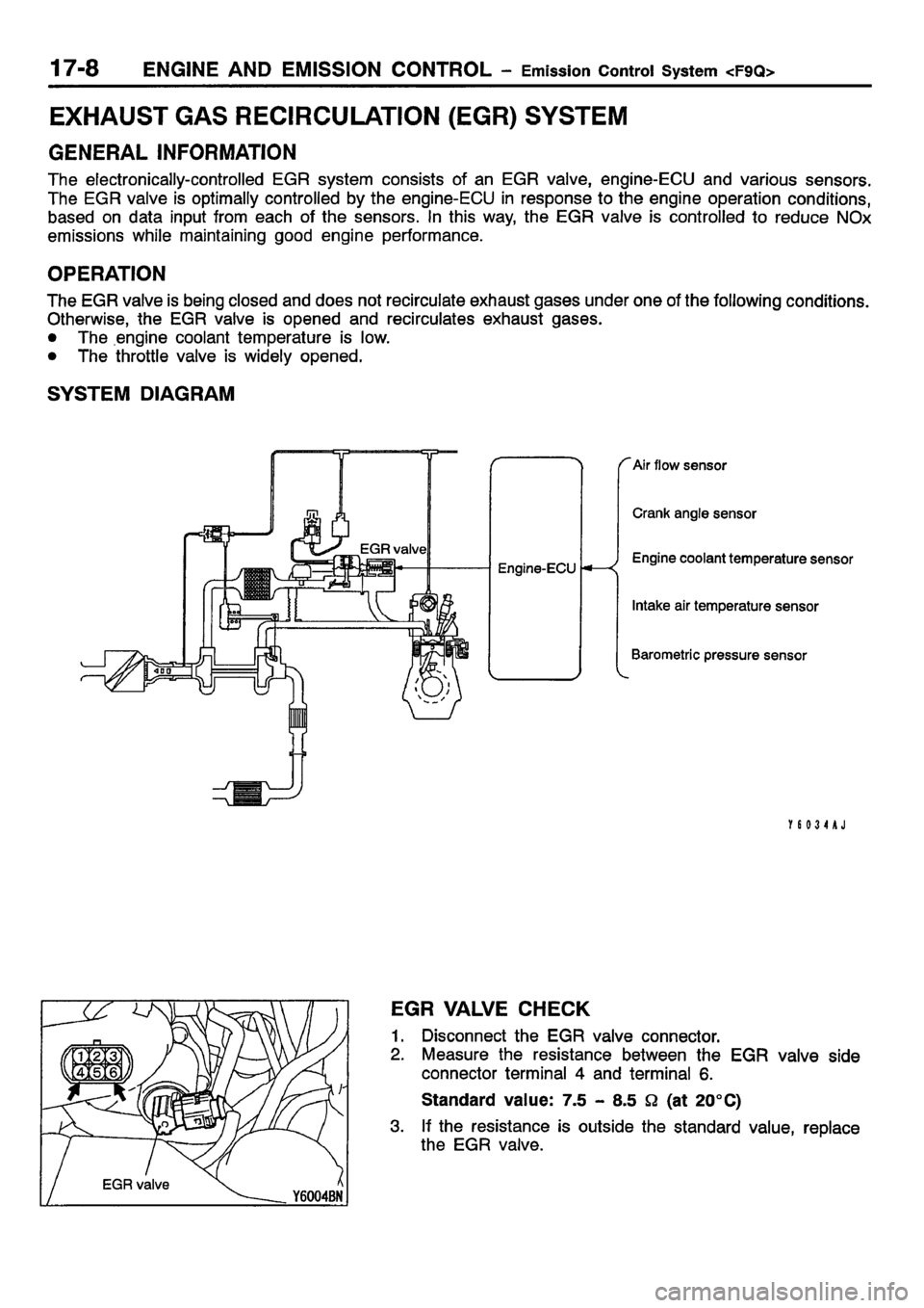 MITSUBISHI CARISMA 2001  Workshop Manual 