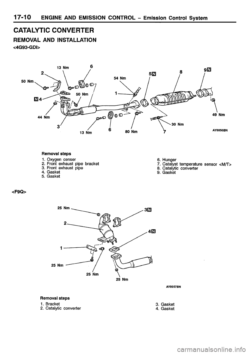 MITSUBISHI CARISMA 2001  Workshop Manual 
