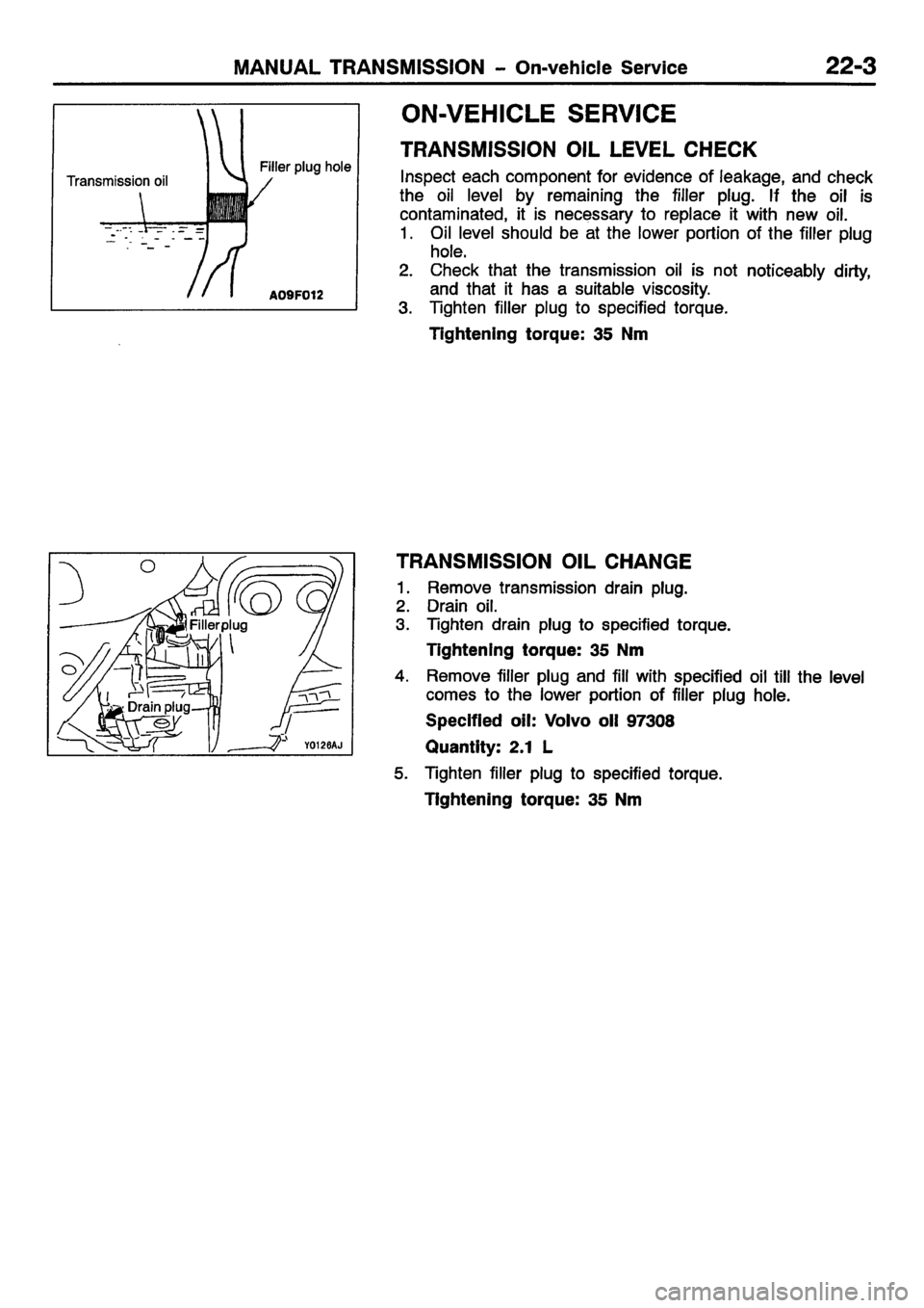 MITSUBISHI CARISMA 2001  Workshop Manual 