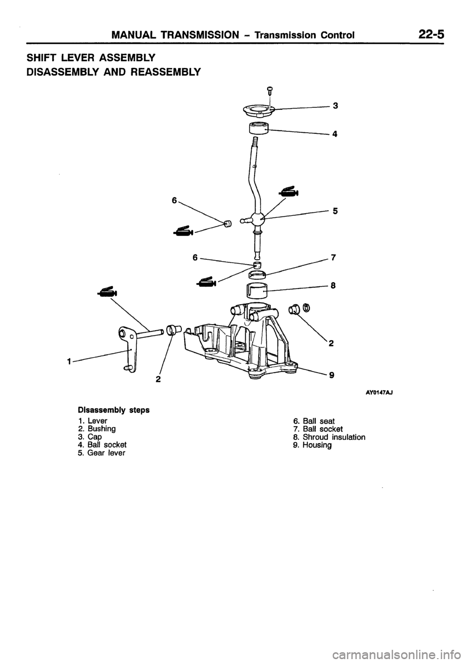 MITSUBISHI CARISMA 2001  Workshop Manual 