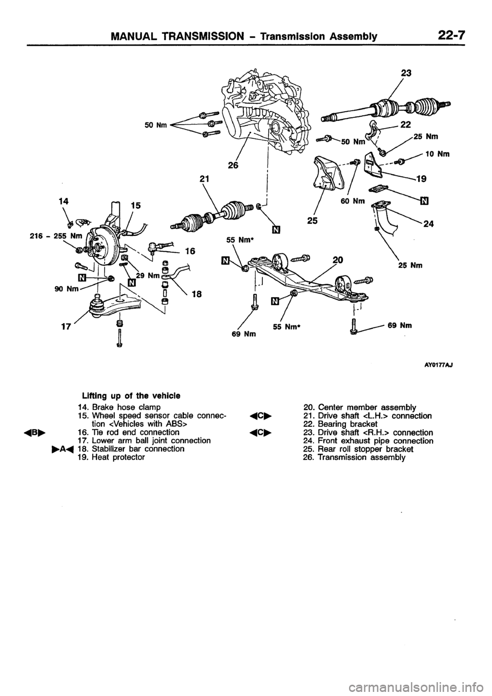 MITSUBISHI CARISMA 2001  Workshop Manual 