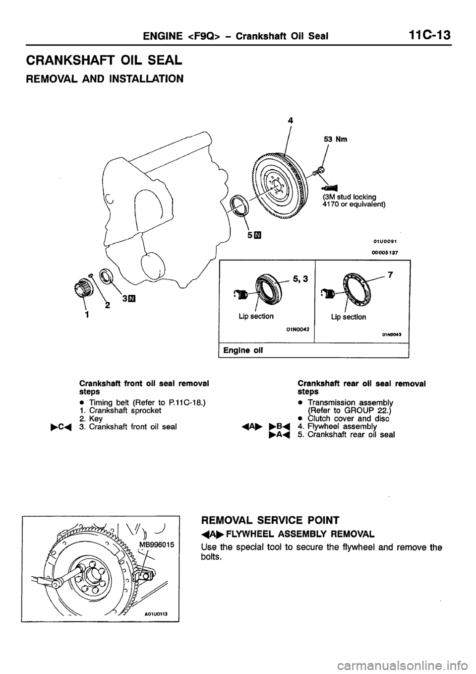 MITSUBISHI CARISMA 2001  Workshop Manual 