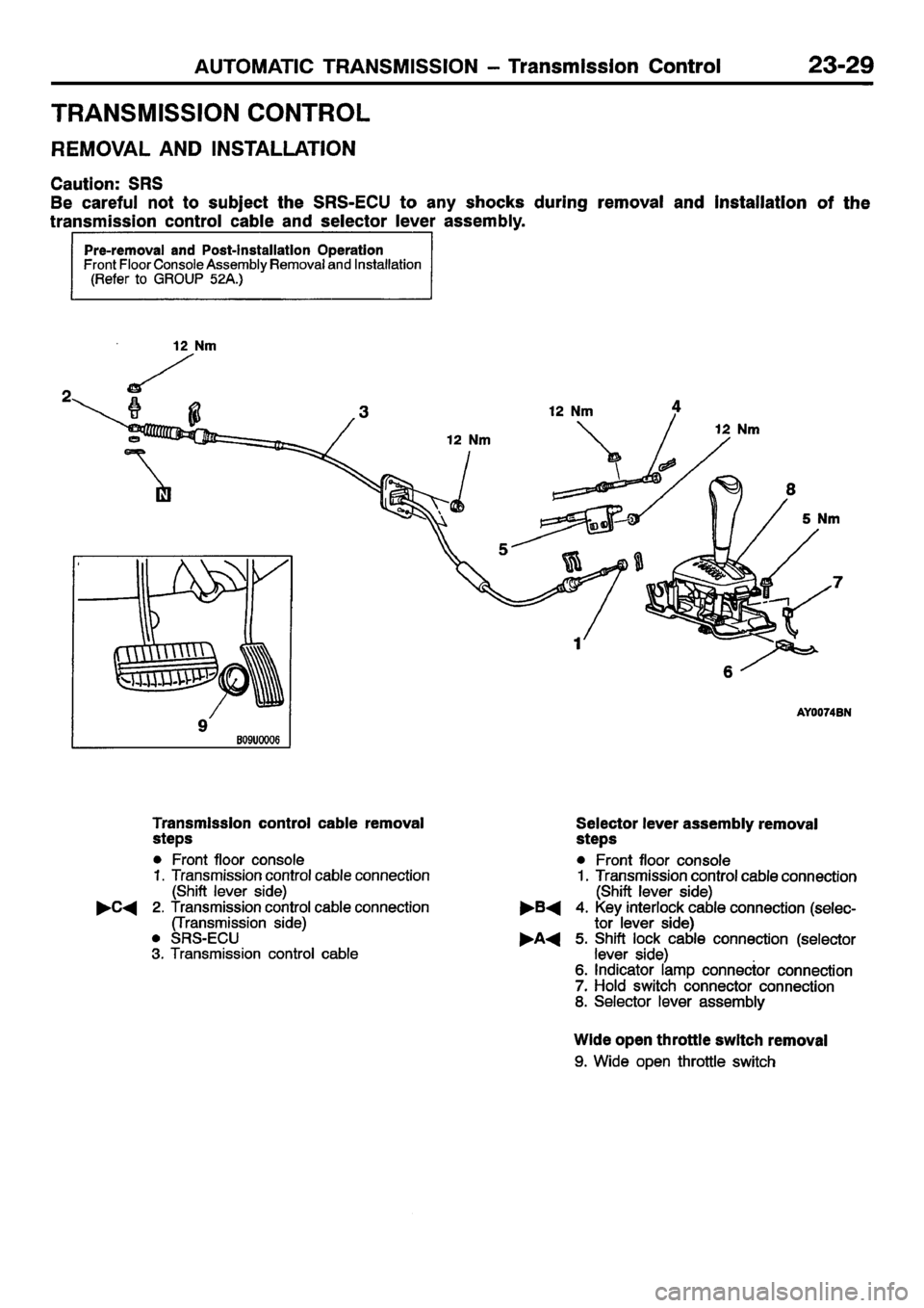 MITSUBISHI CARISMA 2001  Workshop Manual 