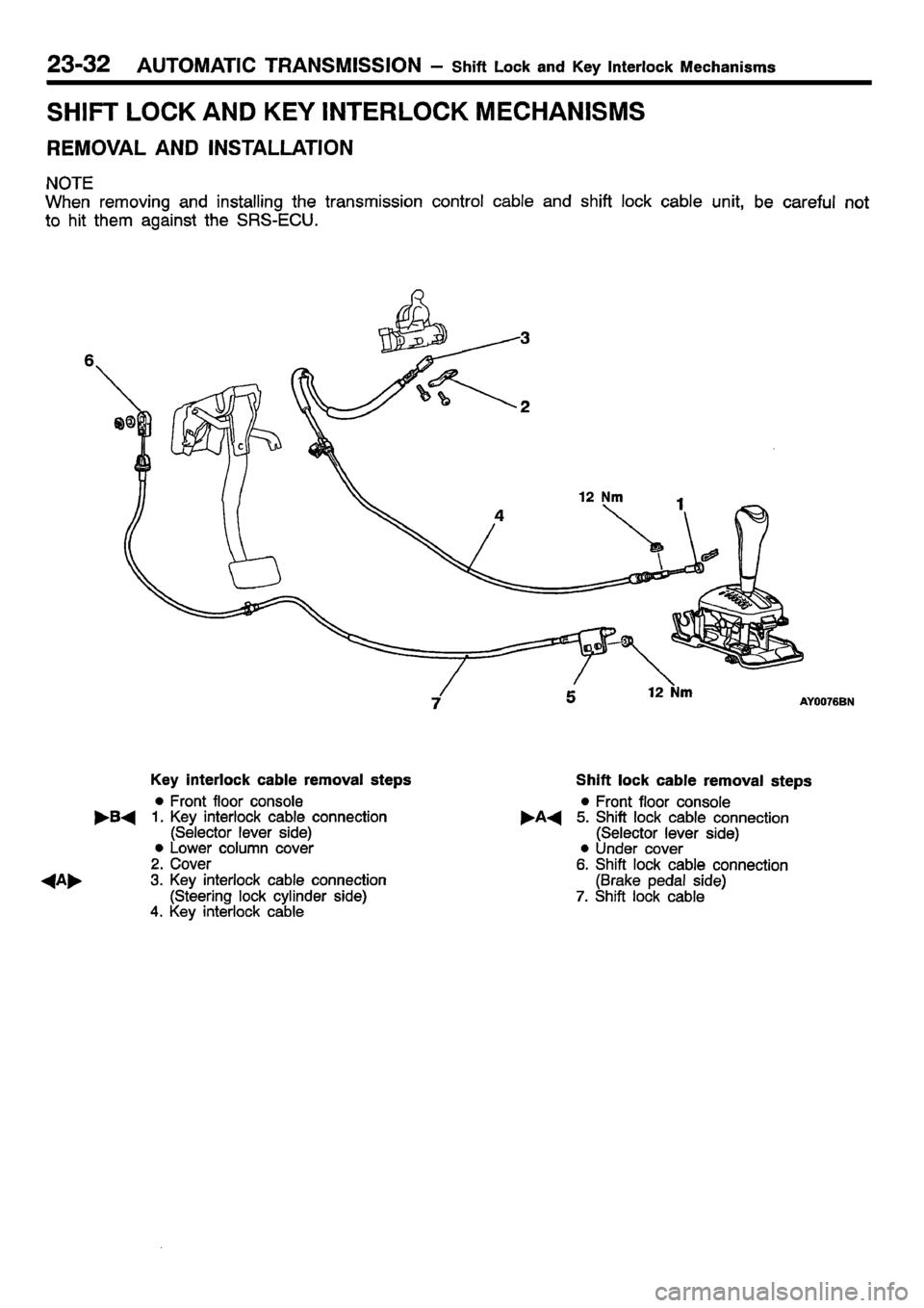 MITSUBISHI CARISMA 2001  Workshop Manual 