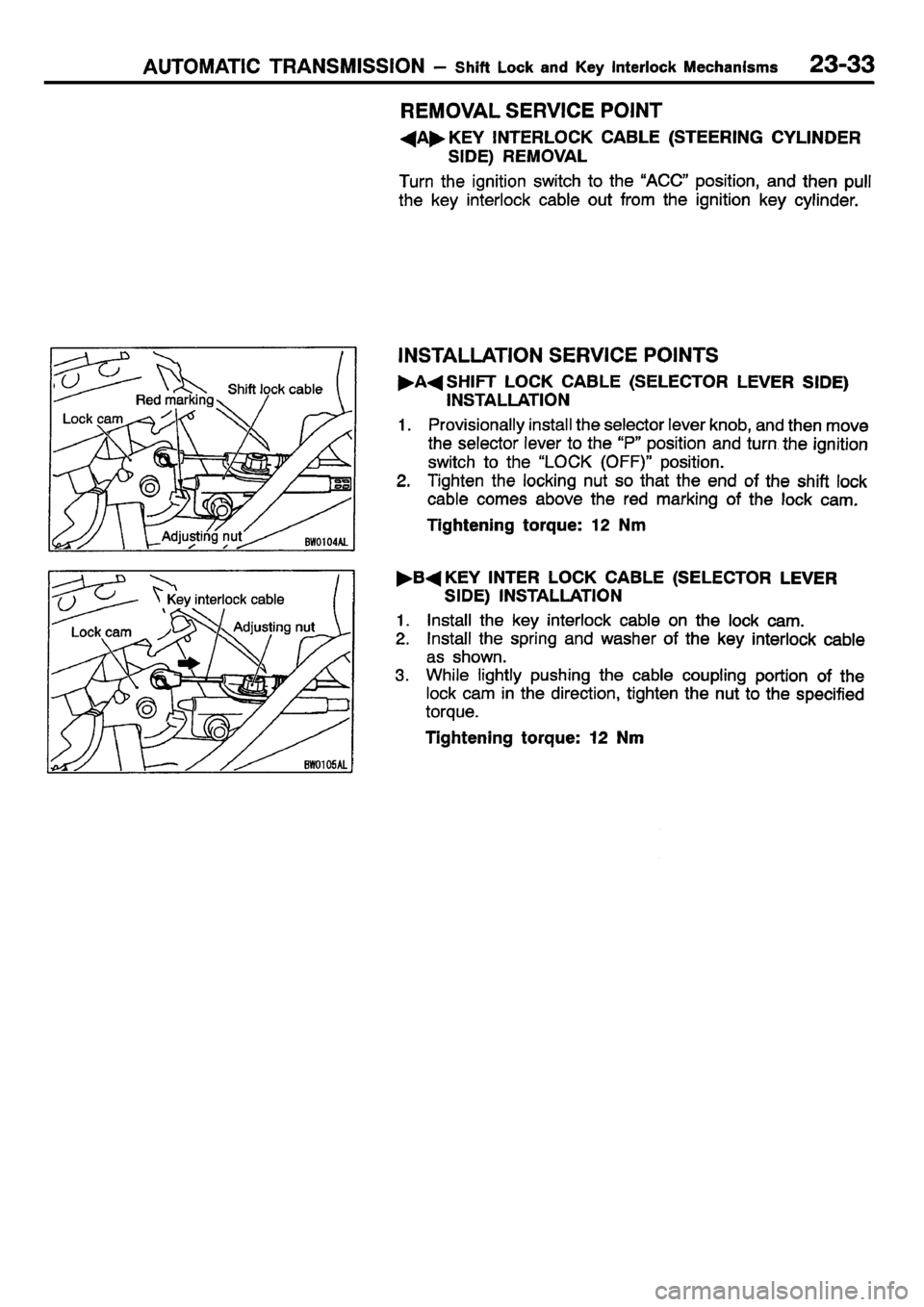 MITSUBISHI CARISMA 2001  Workshop Manual 