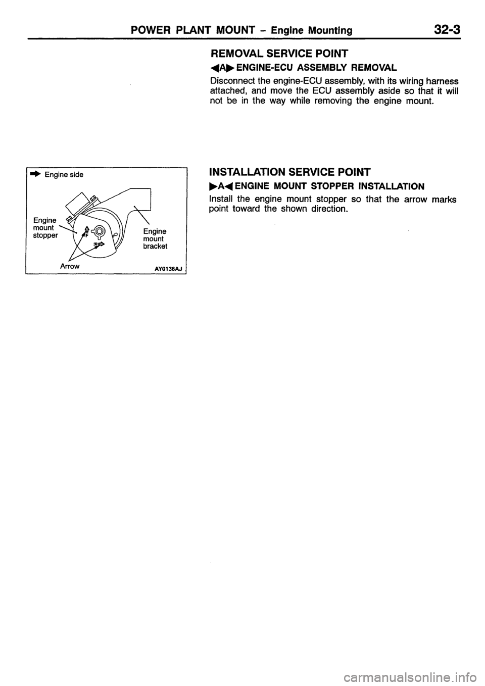 MITSUBISHI CARISMA 2001  Workshop Manual 