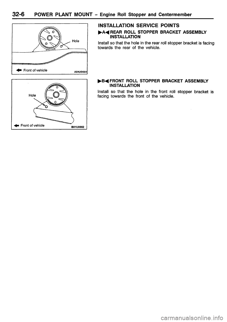 MITSUBISHI CARISMA 2001  Workshop Manual 