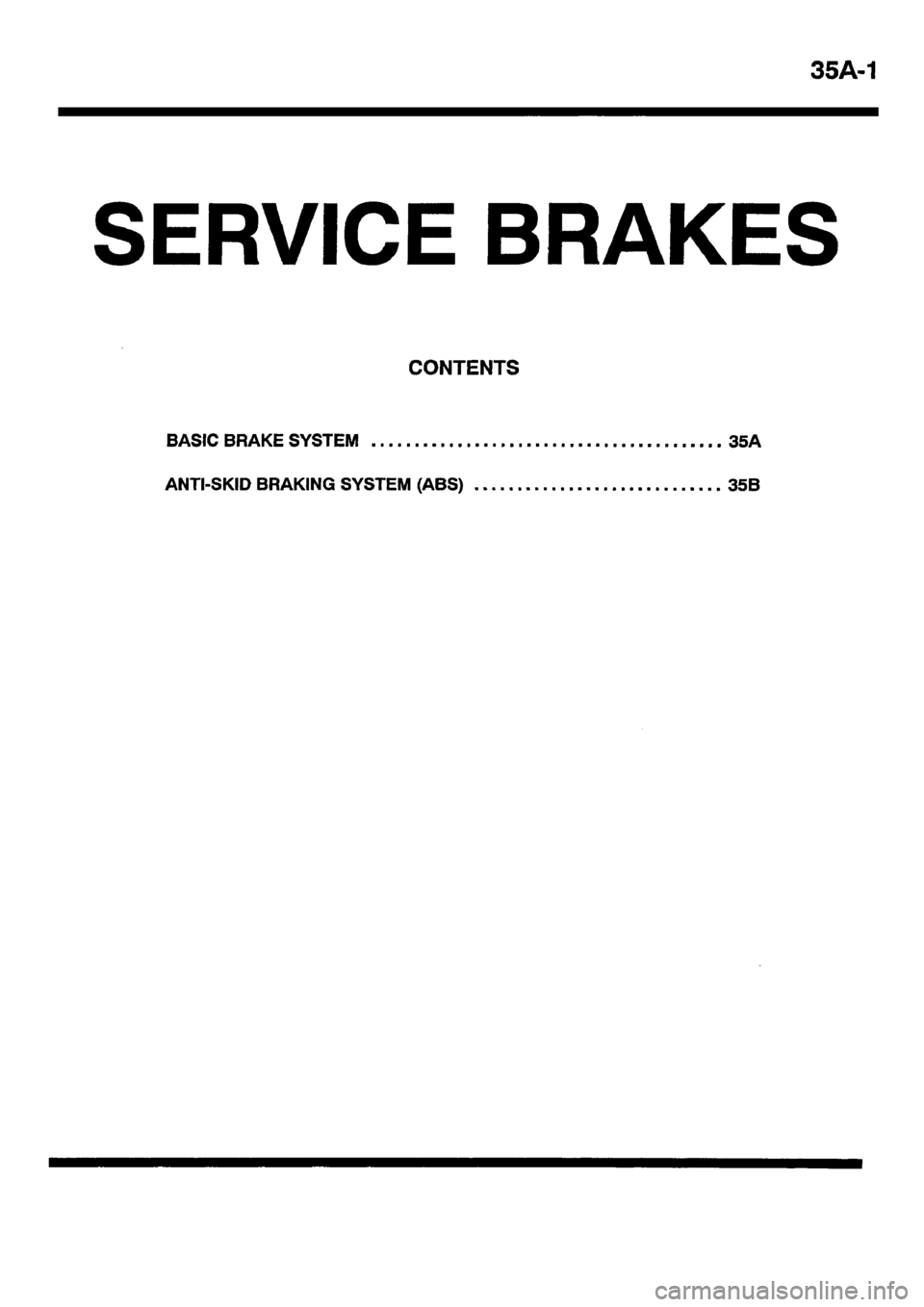 MITSUBISHI CARISMA 2001  Workshop Manual 