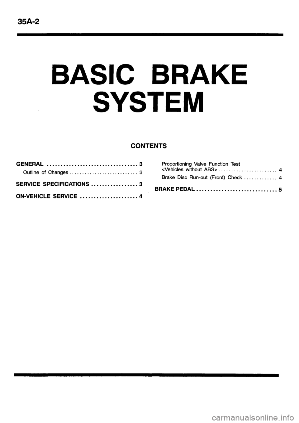 MITSUBISHI CARISMA 2001  Workshop Manual 