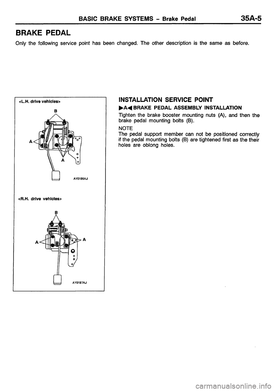 MITSUBISHI CARISMA 2001  Workshop Manual 