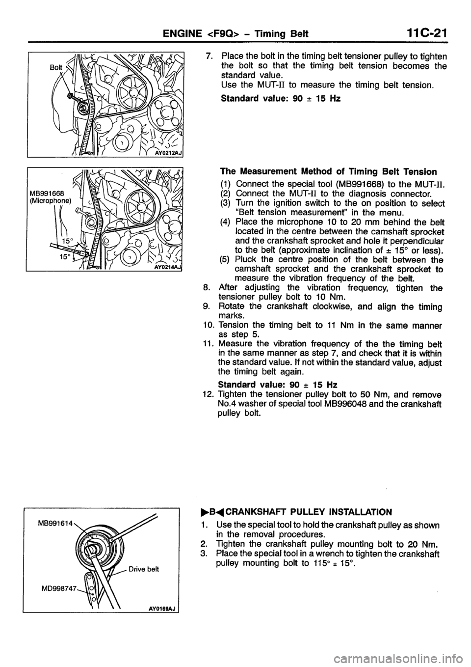 MITSUBISHI CARISMA 2001  Workshop Manual 