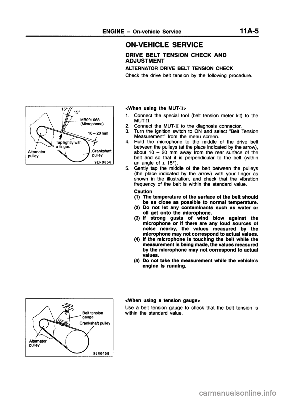 MITSUBISHI CARISMA 1998  Workshop Manual 
