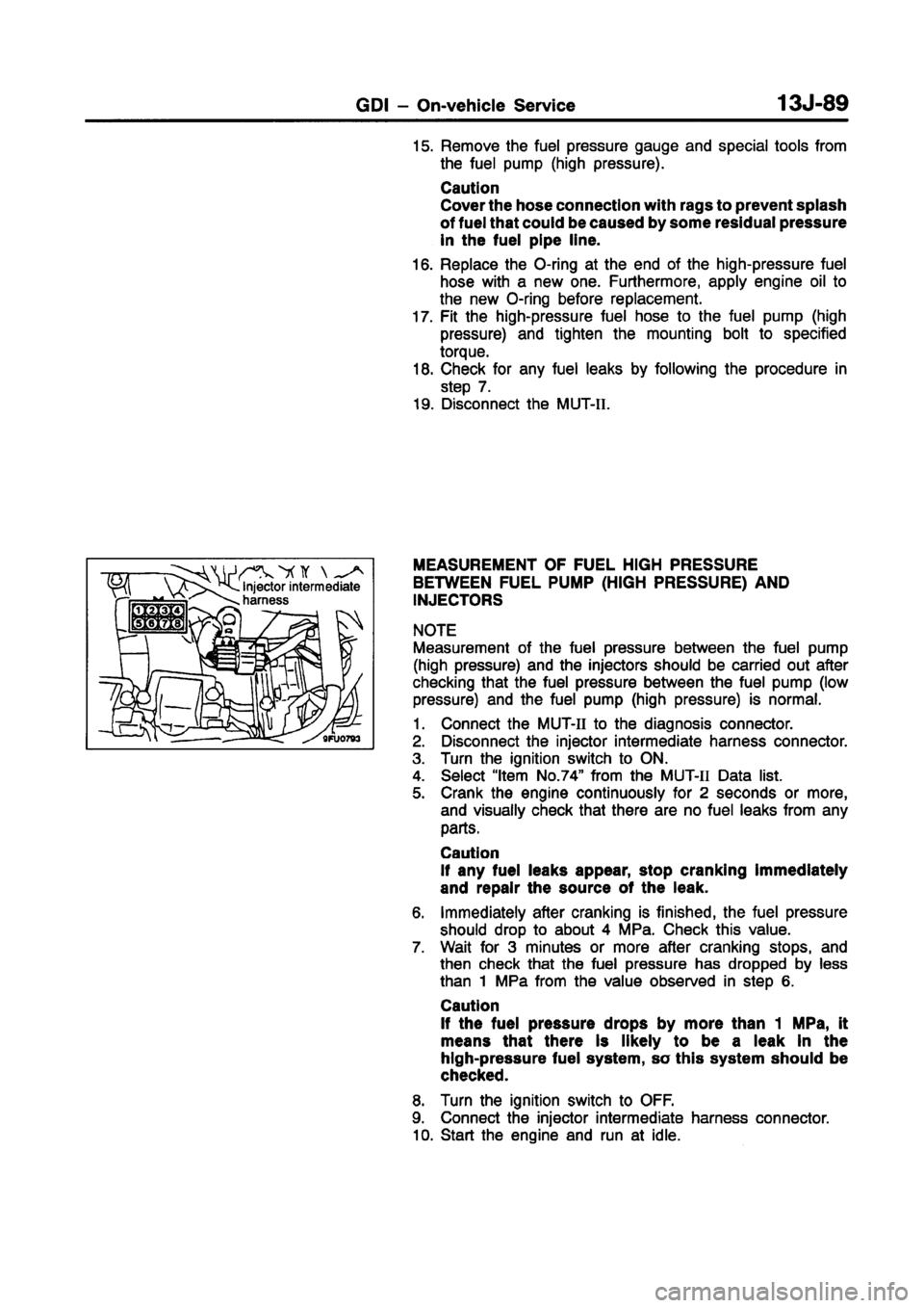 MITSUBISHI CARISMA 1998  Workshop Manual 
