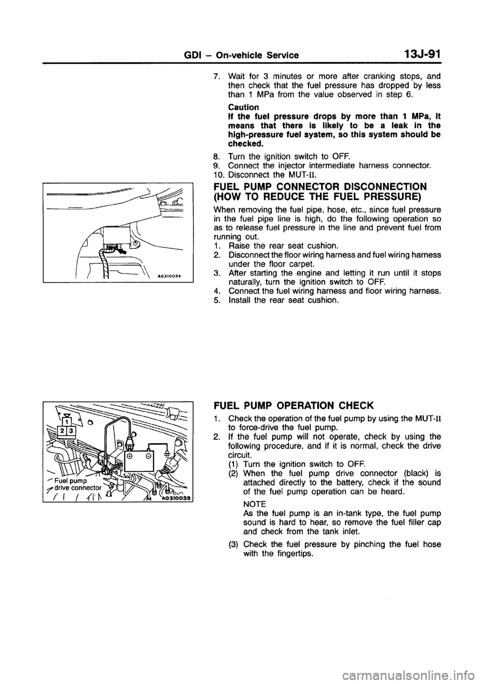 MITSUBISHI CARISMA 1998  Workshop Manual 
