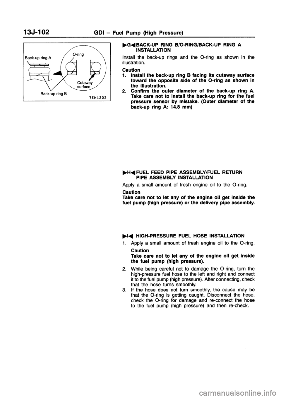 MITSUBISHI CARISMA 1998  Workshop Manual 