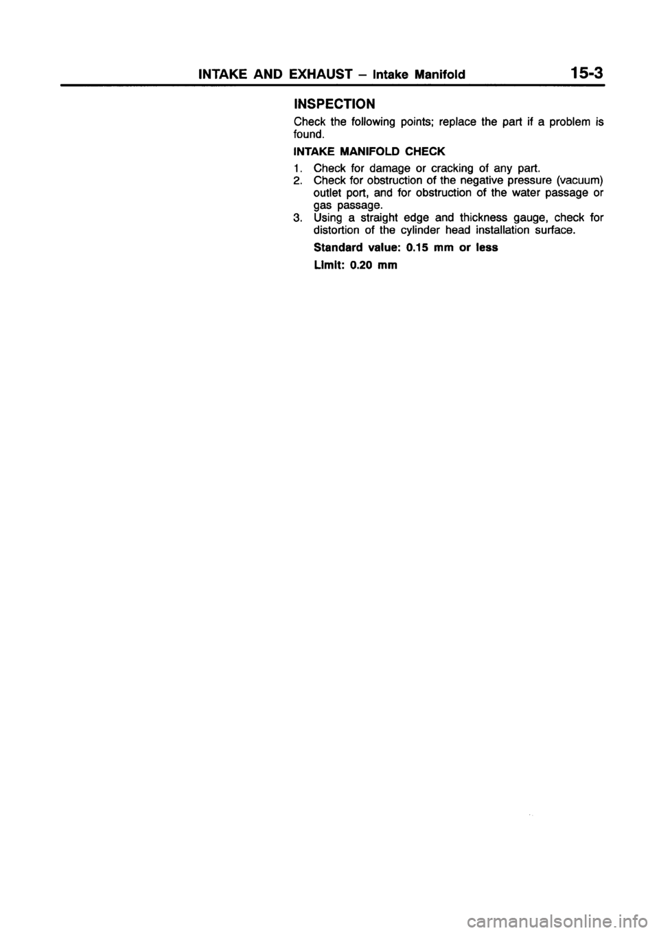 MITSUBISHI CARISMA 1998  Workshop Manual 