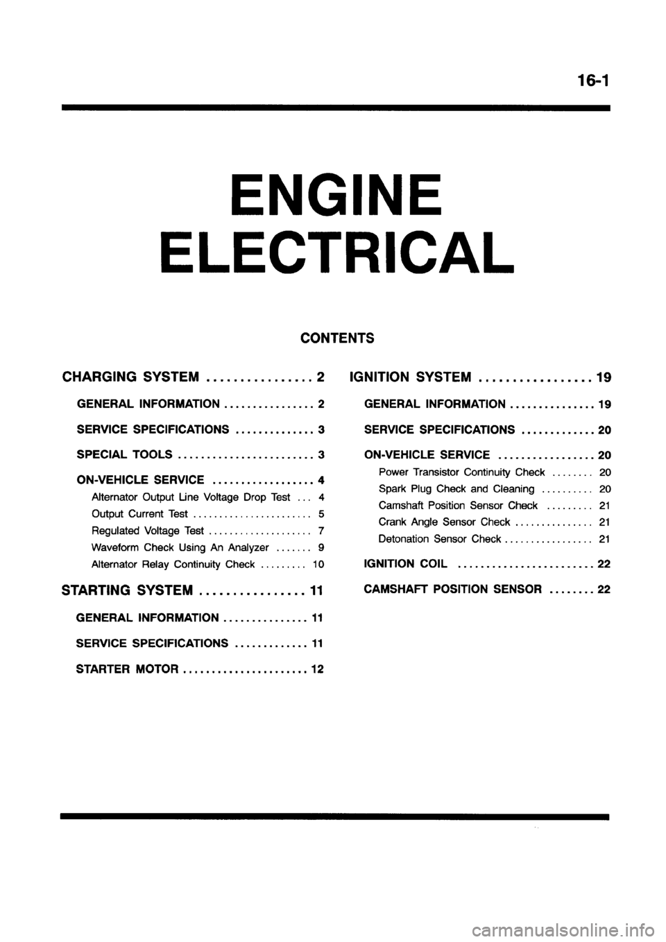 MITSUBISHI CARISMA 1998  Workshop Manual 
