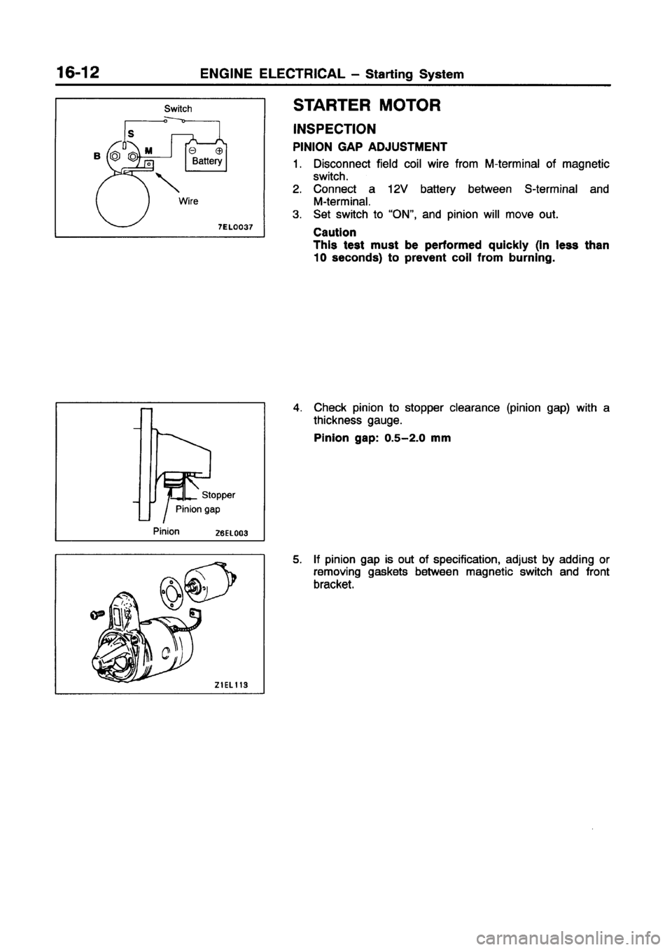 MITSUBISHI CARISMA 1998  Workshop Manual 
