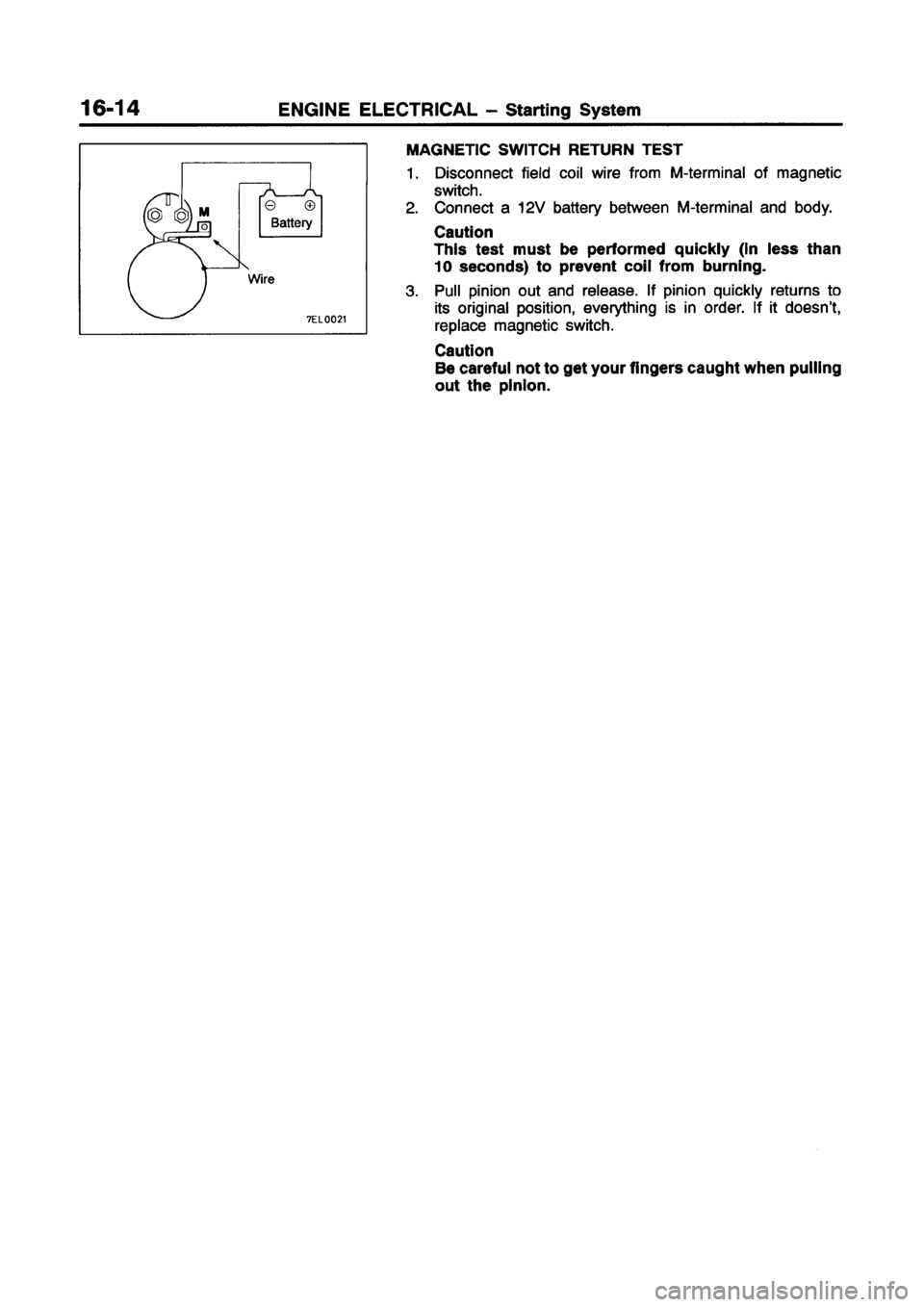 MITSUBISHI CARISMA 1998  Workshop Manual 