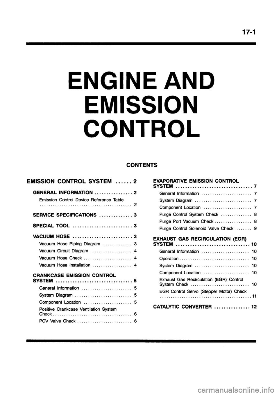 MITSUBISHI CARISMA 1998  Workshop Manual 