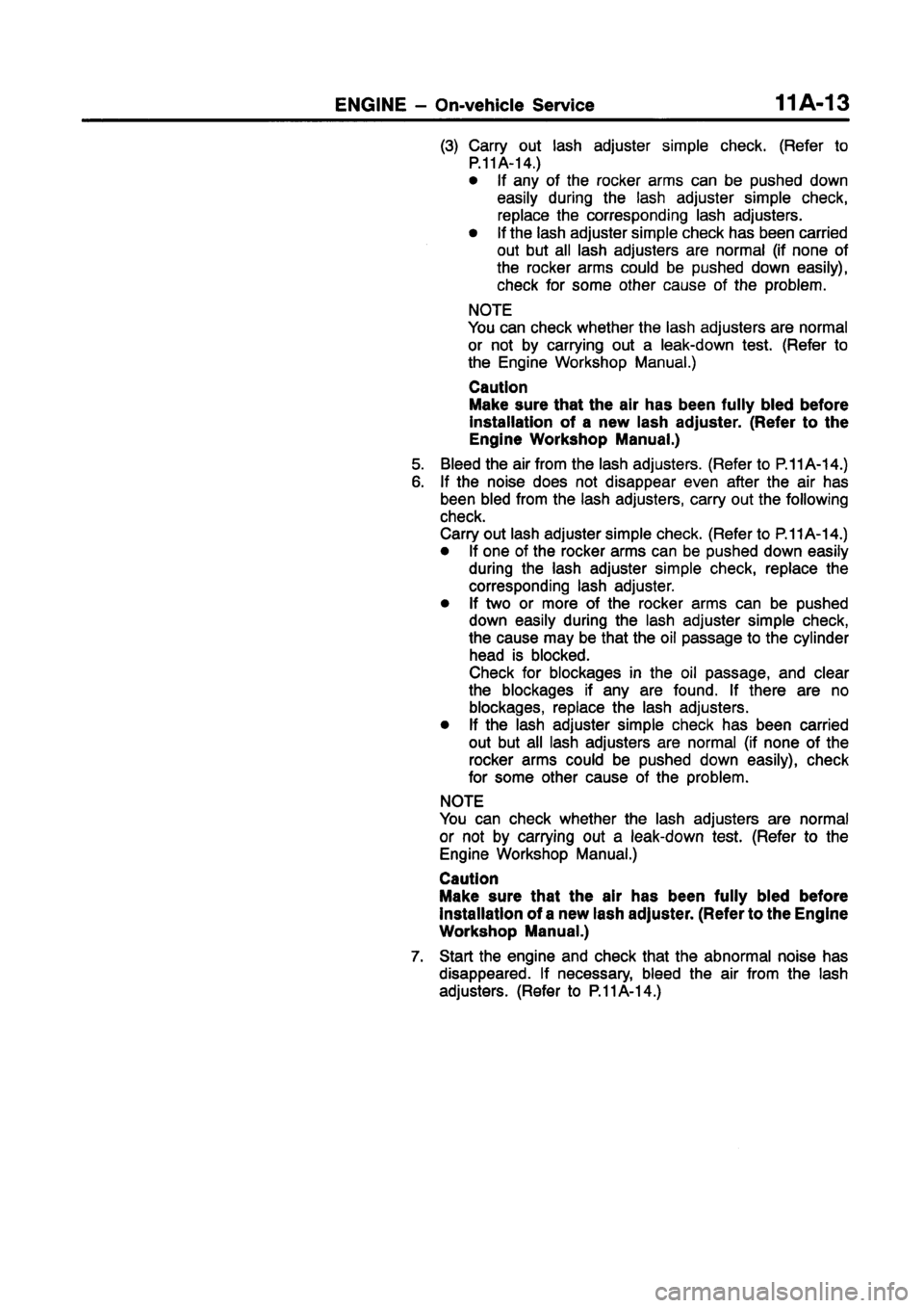 MITSUBISHI CARISMA 1998  Workshop Manual 