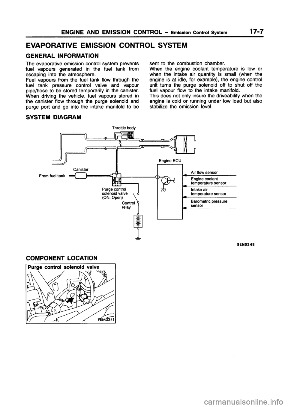 MITSUBISHI CARISMA 1998  Workshop Manual 