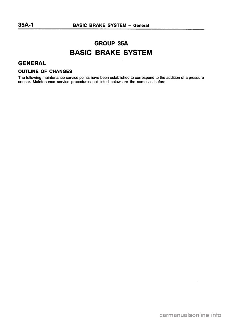 MITSUBISHI CARISMA 1998  Workshop Manual 