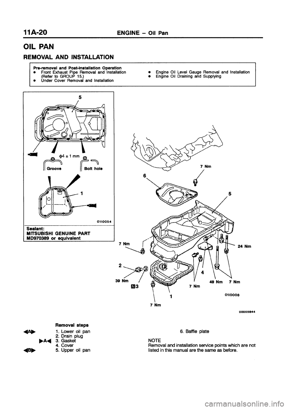 MITSUBISHI CARISMA 1998  Workshop Manual 
