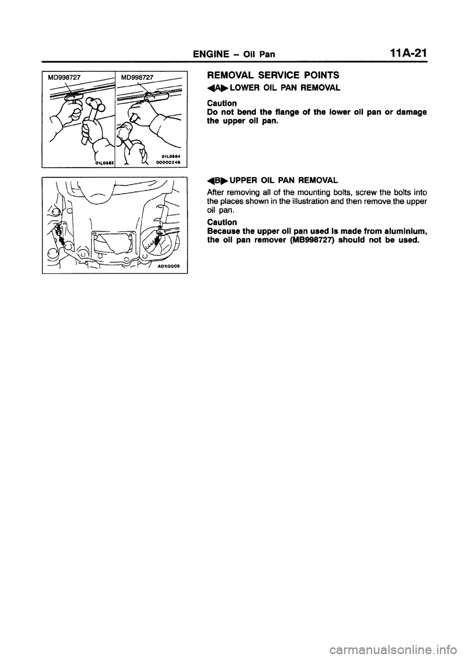 MITSUBISHI CARISMA 1998  Workshop Manual 
