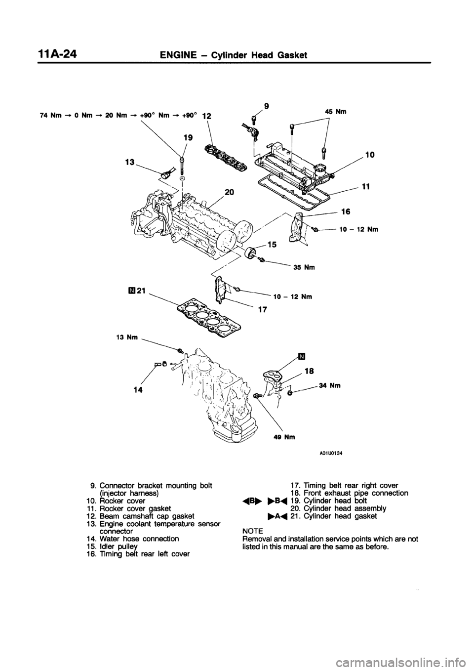 MITSUBISHI CARISMA 1998  Workshop Manual 