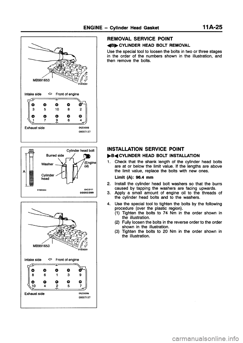 MITSUBISHI CARISMA 1998  Workshop Manual 