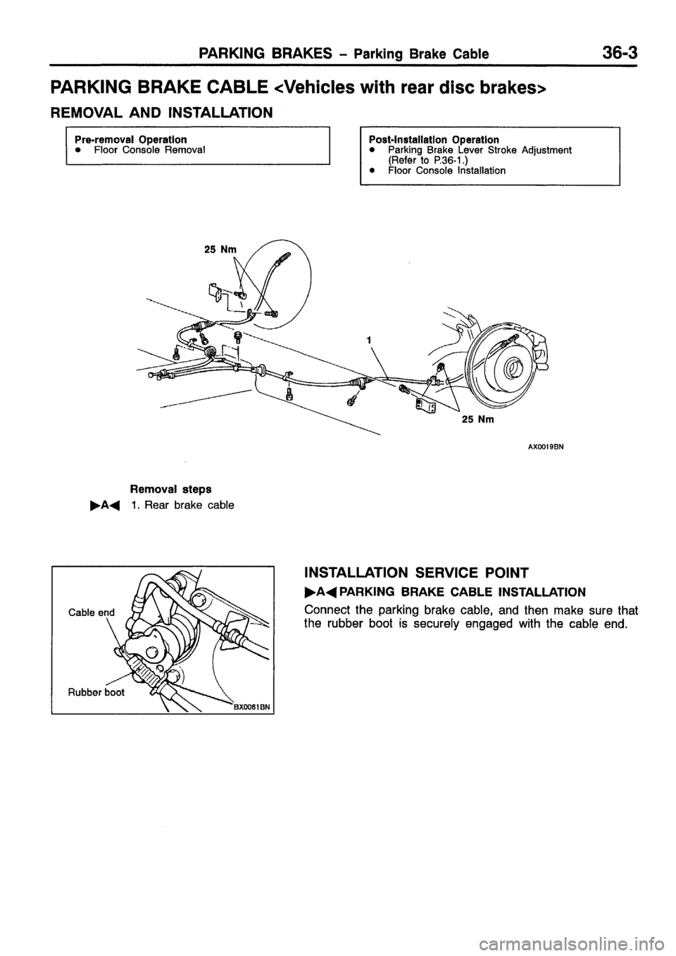 MITSUBISHI CARISMA 1999  Workshop Manual 