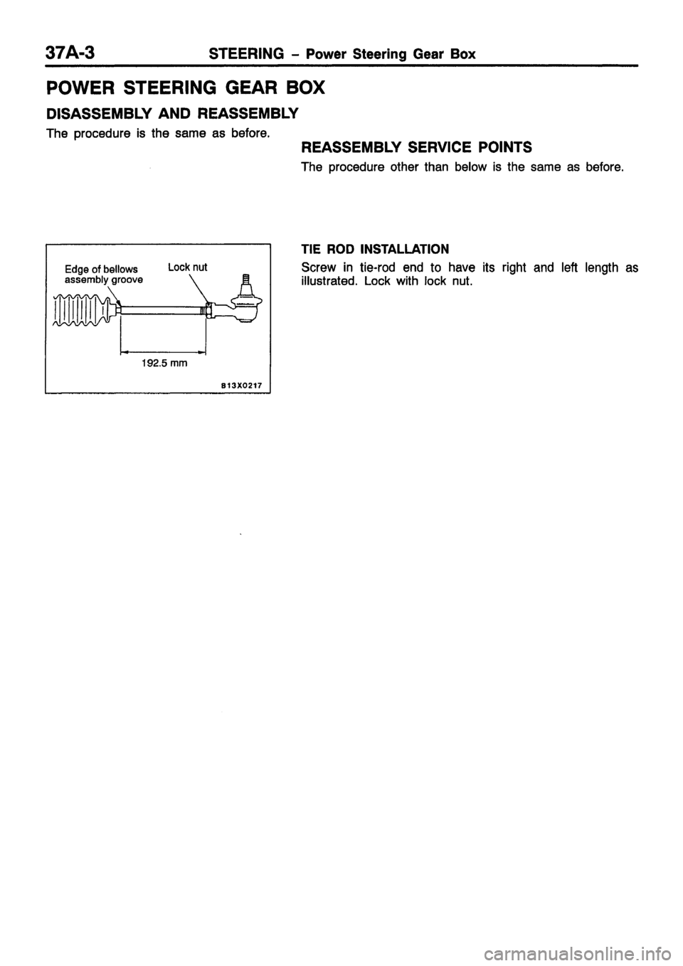 MITSUBISHI CARISMA 1999  Workshop Manual 