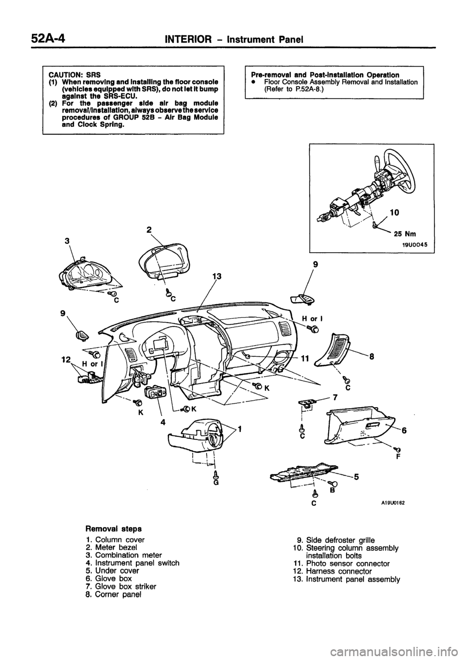 MITSUBISHI CARISMA 1999  Workshop Manual 