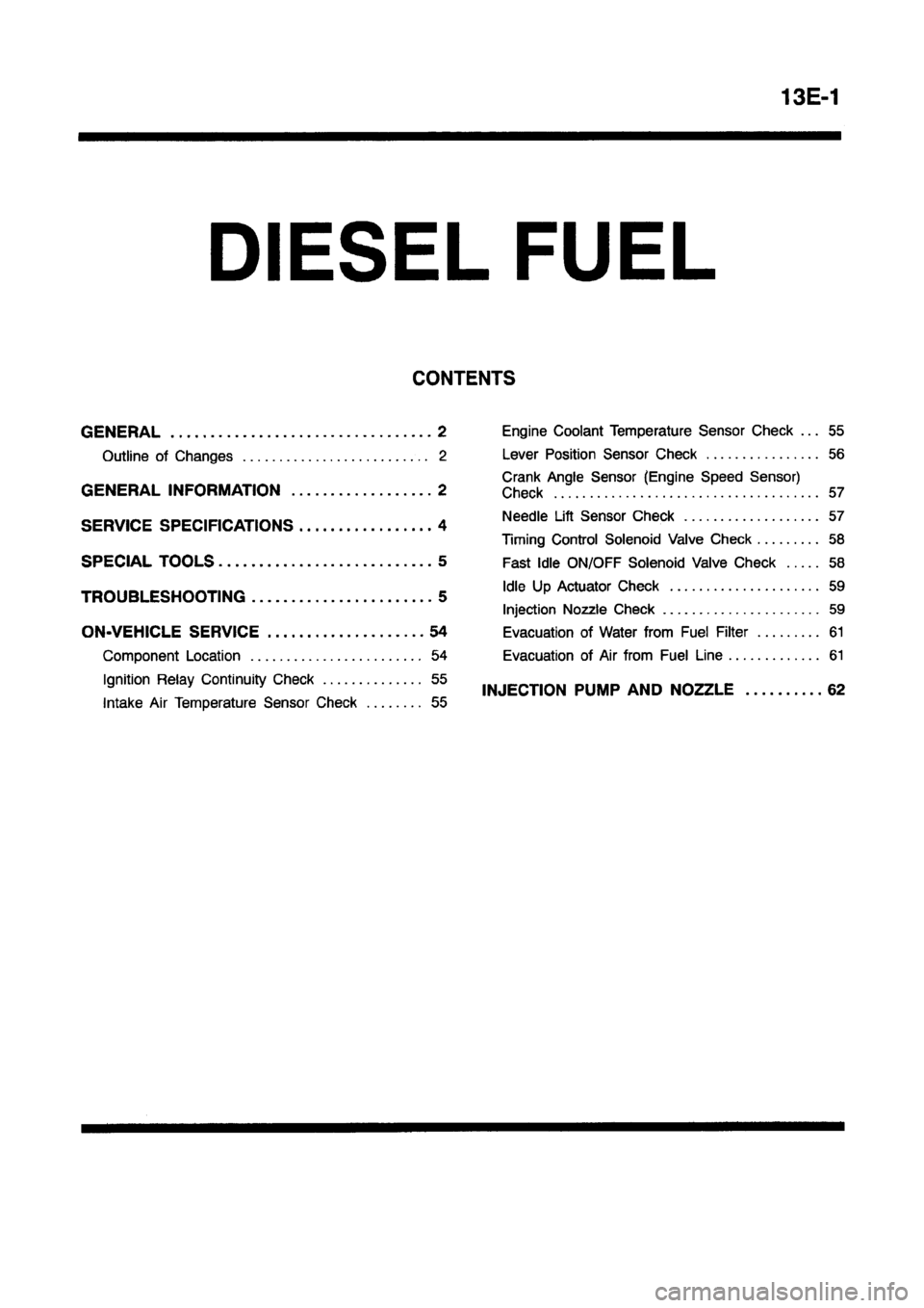 MITSUBISHI CARISMA 1997  Workshop Manual 