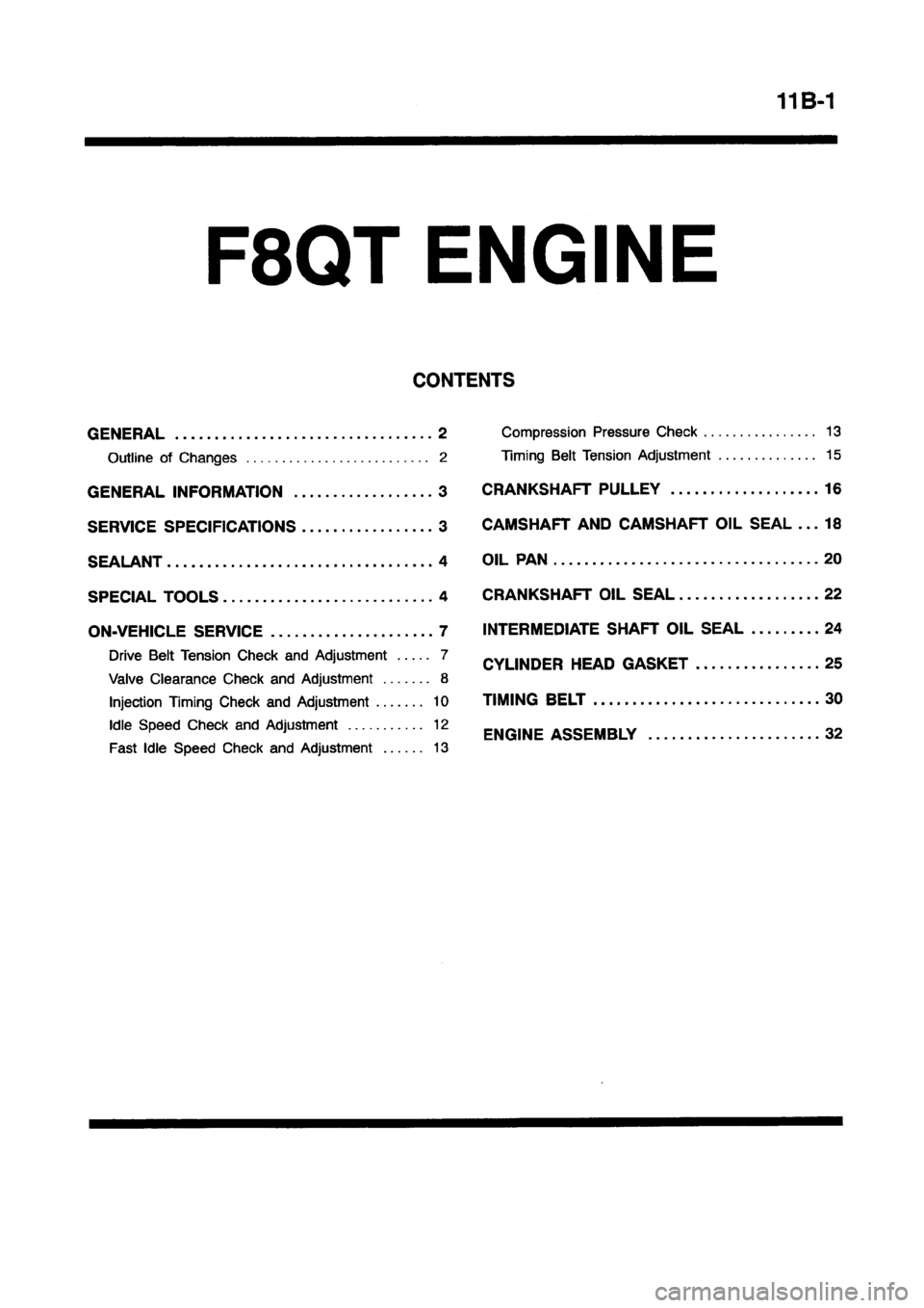MITSUBISHI CARISMA 1997  Workshop Manual 