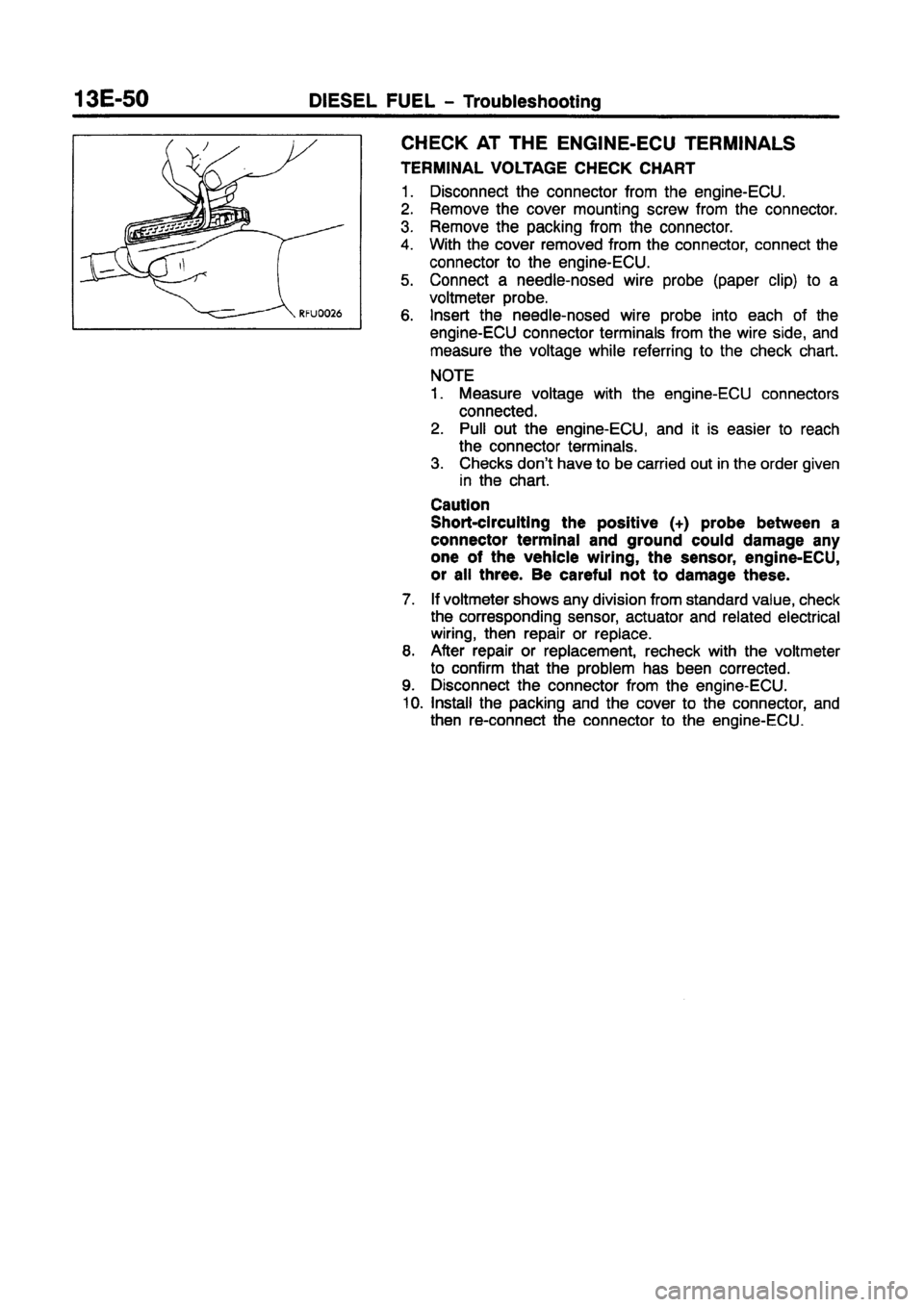 MITSUBISHI CARISMA 1997  Workshop Manual 